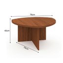 Ver imagem 4 de Mesa de Centro Design Moderno para Sala com Estrutura Resistente Cedro Artely Delta