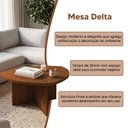 Ver imagem 2 de Mesa de Centro Design Moderno para Sala com Estrutura Resistente Cedro Artely Delta