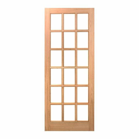 Folha de Porta Maciça em Eucalipto Acabamento Natural 210x90cm PM14 Estilo Cruzeiro Portas