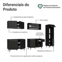 Ver imagem 4 de Armário de Cozinha Completa 300 Cm Preto Nice Madesa 01 Preto