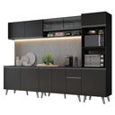 Ver imagem 2 de Armário de Cozinha Completa 300 Cm Preto Nice Madesa 01 Preto