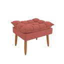 Ver imagem 1 de Puff Luxo Sofisticação Decorativa para Sala Sofisticada Premium Cor:rosa