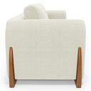 Ver mais imagens de Sofá Living Bloom 160cm 02 Lugares com Pés de Madeira Bouclê Off White - Desk Design