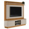 Estante Home Theater para TV 75 Pol. 215cm Guape L06 Nature/Off White - Mpozenato - 1
