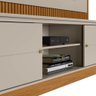 Estante Home Theater para TV 75 Pol. 215cm Guape L06 Nature/Off White - Mpozenato - 6