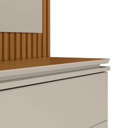 Estante Home Theater para TV 75 Pol. 215cm Guape L06 Nature/Off White - Mpozenato - 7