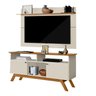 Painel Com Rack TV 55 Pol 1420X1475 Off White Nature Tebar - 1