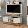 Painel Com Rack TV 55 Pol 1420X1475 Off White Nature Tebar - 2