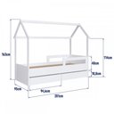 Ver imagem 4 de Cama Infantil Montessoriana Solteiro com Gavetas sem Colchão Branco - Completa