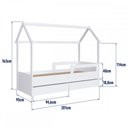 Ver imagem 3 de Cama Infantil Montessoriana Solteiro com Gavetas sem Colchão Branco - Completa