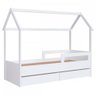 Cama Infantil Montessoriana sem Colchão com Gavetas Linha Infanto Branco Ccm021 Completa Móveis - 2