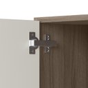 Ver imagem 3 de Armario Aereo 2 Portas Mdf 70 Cm Kali 12208 Carvalho Toq Off White Cetim Nicioli
