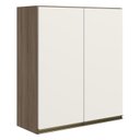 Ver imagem 1 de Armario Aereo 2 Portas Mdf 70 Cm Kali 12208 Carvalho Toq Off White Cetim Nicioli