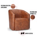 Ver imagem 3 de Poltrona Decorativa Orgânica Kit 2 Stella Max Sintético Pu D03 - D’Rossi