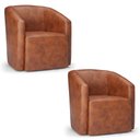 Ver imagem 1 de Poltrona Decorativa Orgânica Kit 2 Stella Max Sintético Pu D03 - D’Rossi