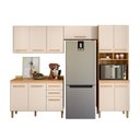Ver imagem 1 de Conjunto de Cozinha Ayla 11 Portas 2 Gavetas MDP 270cm Branco