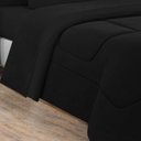 Ver imagem 3 de Edredom Malha 100% Algodão Gran Moratta 1 Peça Queen - Preto-preto