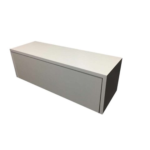 Aparador Suspenso com Gaveta e Corrediça Branco com 85x20x20