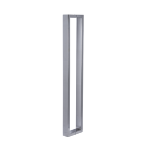 Puxador para Porta Barra Retangular Aço Inoxidavel 100cm Polido 1m