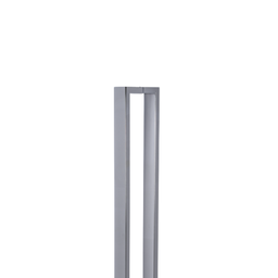Puxador para Porta Barra Retangular Aço Inoxidavel 100cm Polido 1m - 2