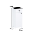 Ver imagem 2 de Balcão Multiuso Branco P/bebedouro Karol 01 Porta 01 Gaveta - Ajl Móveis Balcão Bebedouro
