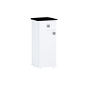 Ver imagem 1 de Balcão Multiuso Branco P/bebedouro Karol 01 Porta 01 Gaveta - Ajl Móveis Balcão Bebedouro