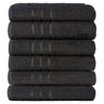 Kit 6 Toalhas de Banho Atacado Macia Direto de Fabrica Prata - Preto - 1