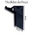 Ver imagem 5 de Suportes Fixo de Parede Botijão de Gás Organização Cozinha Aço Reforçado Preto