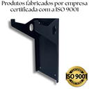 Ver imagem 2 de Suportes Fixo de Parede Botijão de Gás Organização Cozinha Aço Reforçado Preto