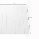 Ver imagem 4 de Cabeceira Cama Solteiro Lambri Painel MDF Encaixe 116x60cm:Branco