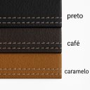 Ver imagem 3 de Bandeja Culebra - Couro - - Preto - 80x32