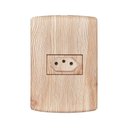 Ver imagem 1 de Tomada 2p+t 10a 250v com Placa 4x2 Matiz Pluzie:angelim