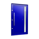 Ver imagem 1 de Porta Pivotante Alumínio Lambril Visione c/Pux.Esq. Elite Azul 240x150 Brimak