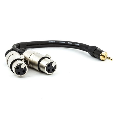 Cabo P2 Estereo para 2 Xlr Femea - 3 Metros