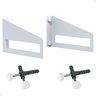 2 Prateleiras de Madeira Estilo Industrial Suspensa Max60bb - 3