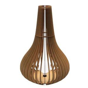 Luminária de Chão Beladona Mdf Luminária Mdf Cru Tamanho 90x60cm