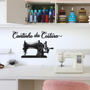 Ver imagem 1 de Cantinho da Costura Lettering Quadro em Madeira Mdf, Aplique de Parede, Decoração para Quarto e Casa