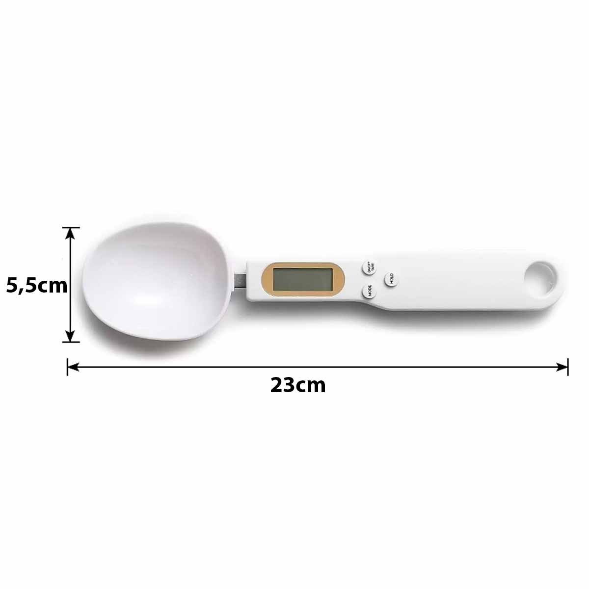 Colher Medidora Balança Digital Lcd Tempero Comida Grao Alimento Cozinha Cocçao Portatil Ralos e Ton - 11