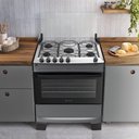 Ver imagem 6 de Fogão 5 Bocas Atlas Mônaco Top Automático Mesa Inox Titanium Bivolt