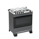 Ver imagem 2 de Fogão 5 Bocas Atlas Mônaco Top Automático Mesa Inox Titanium Bivolt
