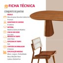 Ver imagem 6 de Sala de Jantar Mesa Noronha 220cm Tampo Laminado Canto Barril com 8 Cadeiras Eva Premium
