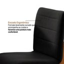 Ver imagem 3 de Conjunto Sala de Jantar Bella 8 Lugares Tampo Vidro Linho Preto Laq Off Cinamomo 220cm Moderna