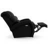 Poltrona do Papai Reclinável Napoli Elétrica Botão Led Veludo Preto Fh1 - D'rossi - 5