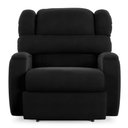 Ver imagem 4 de Poltrona do Papai Reclinável Napoli Elétrica Botão Led Veludo Preto Fh1 - D'rossi