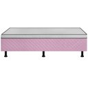 Ver imagem 2 de Cama Box Solteiro Conjugada Amira 88x188 Rosa