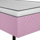 Ver imagem 4 de Cama Box Solteiro Conjugada Amira 88x188 Rosa