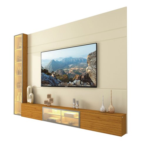 Home Luminare Reflecta 255 1 Torre para Tvs de até 85 Polegadas Off White Naturale - Gelius