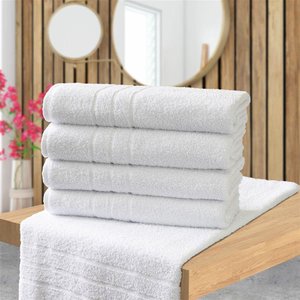 Kit 7 Toalhas de Rosto Atacado Macia Direto de Fabrica Prata - Branco