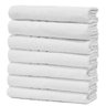 Kit 7 Toalhas de Rosto Atacado Macia Direto de Fabrica Prata - Branco - 2
