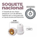 Ver imagem 4 de Cúpula de Abajur 24x13x13cm Tecido Algodão Soquete Nacional Ref 84